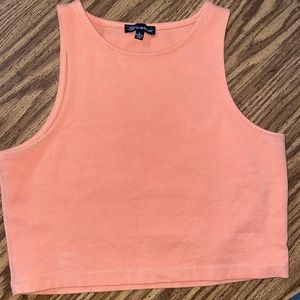 Peach crop top